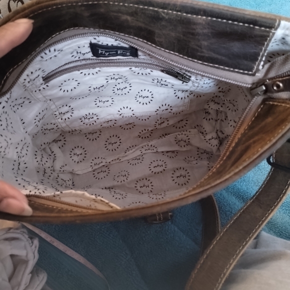 Myra Bag Dark Brown Leather Shoulder Bag - Picture 7 of 9